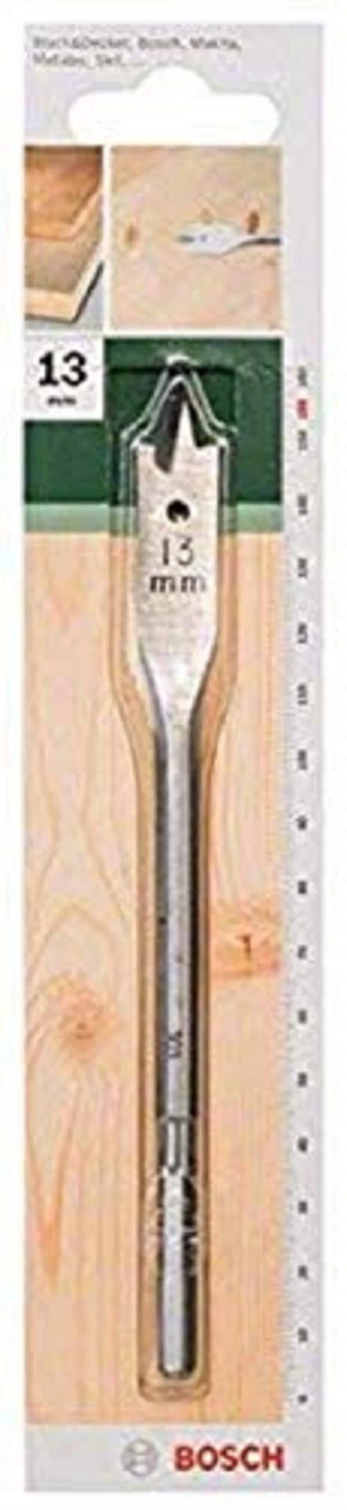 Bosch 1x Spade Bit (for softwood, medium-hard wood, Hex, Ø 13,0 mm, Accessory Drill Driver)