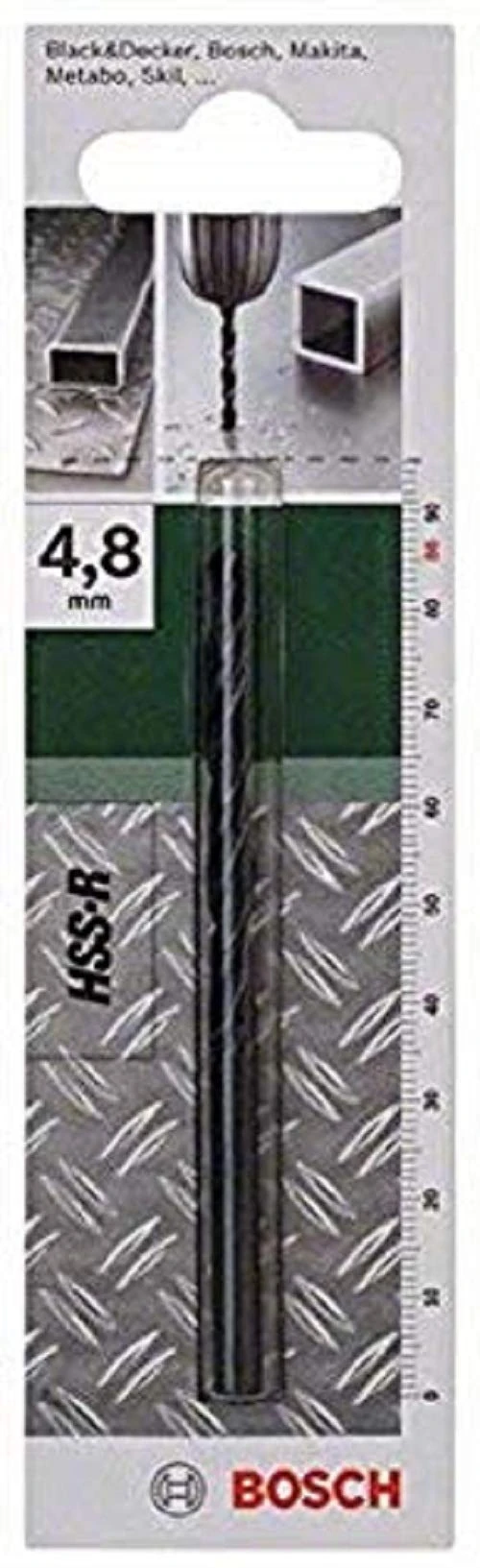 Bosch 2609255010 Metal Drill Bits HSS-R with Diameter 4.8mm