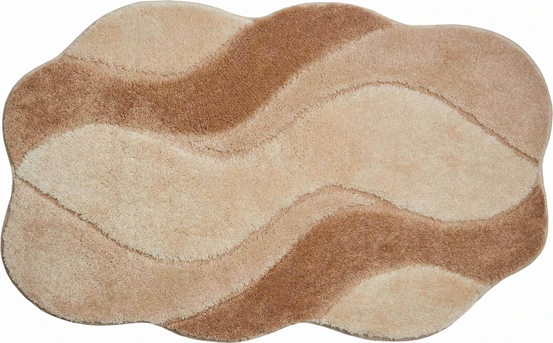 Grund Bath Mat, Ultra Soft and Absorbent, Anti Slip, 5 Years Warranty, CARMEN, Bath Mat 60x100 cm, Beige