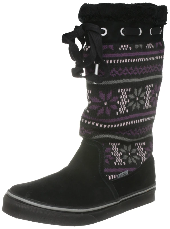 Vans Women's Marley Knit Black/Purple Trainer Vnk1L9U 3.5 UK