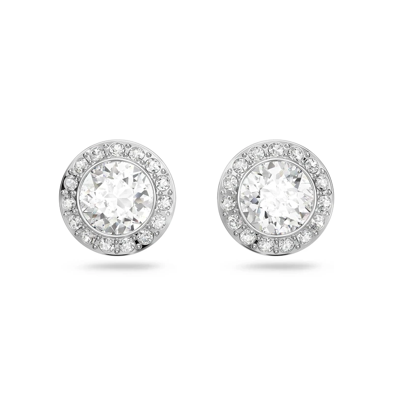 Swarovski Femme Earrings, Angelic Stud Earrings, Crystals,Rhodium plated / White, One Size