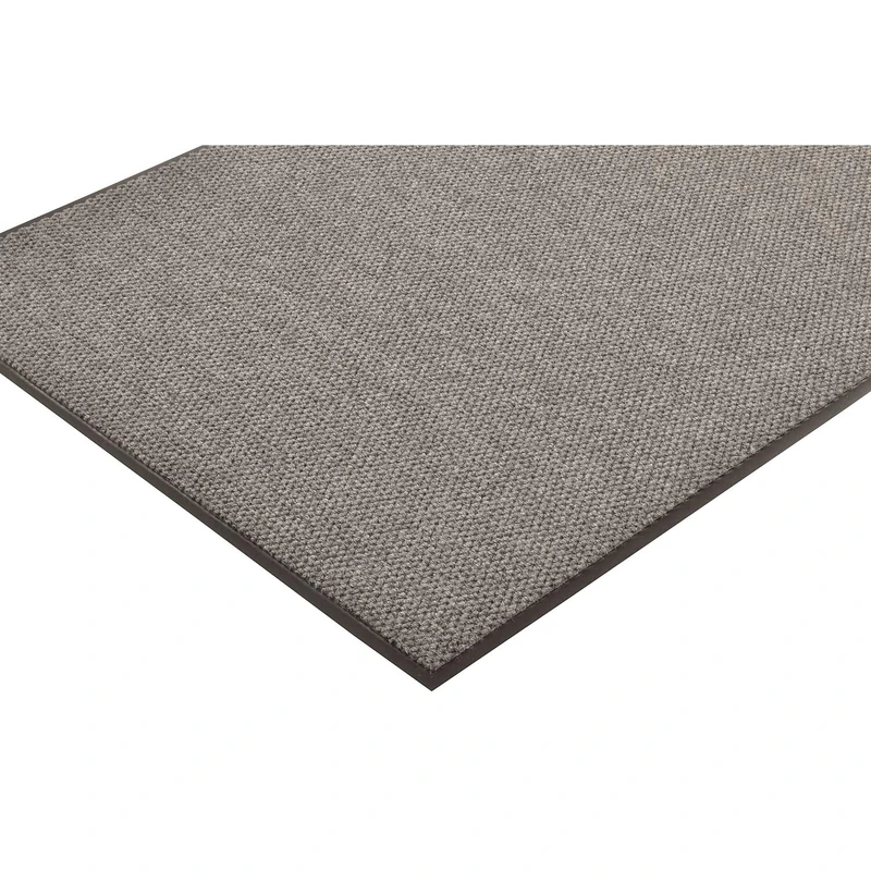 Notrax 136 Polynib Entrance Mat, for Lobbies and Indoor Entranceways, 3' Width x 5' Length x 1/4" Thickness, Gray - Image 1