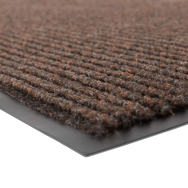 NoTrax 109 Brush Step Entrance Mat, for Lobbies and Indoor Entranceways, 3' Width x 5' Length x 3/8" Thickness, Brown