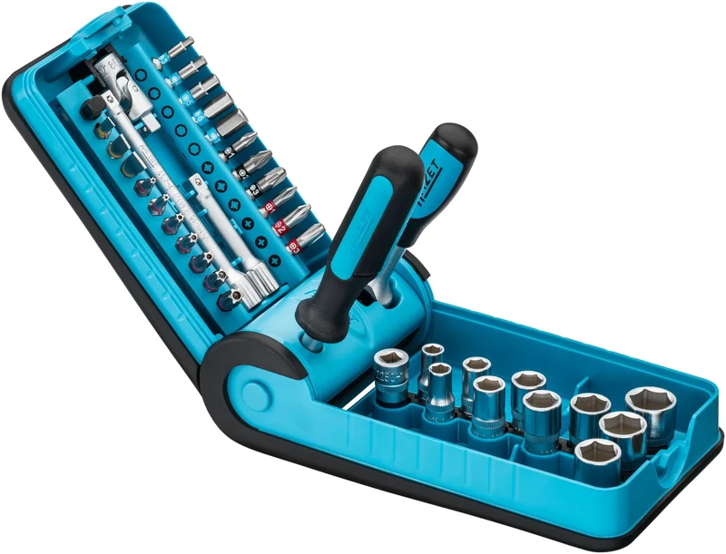HAZET 856-1 6.3 mm Smart Case Socket and Bit Set - Multi-Colour - Image 1