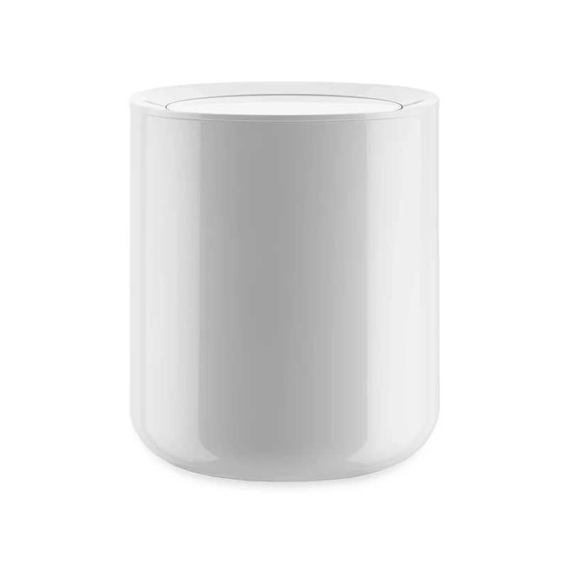 Alessi Birillo | PL10 W - Design Bathroom Waste Bin, White