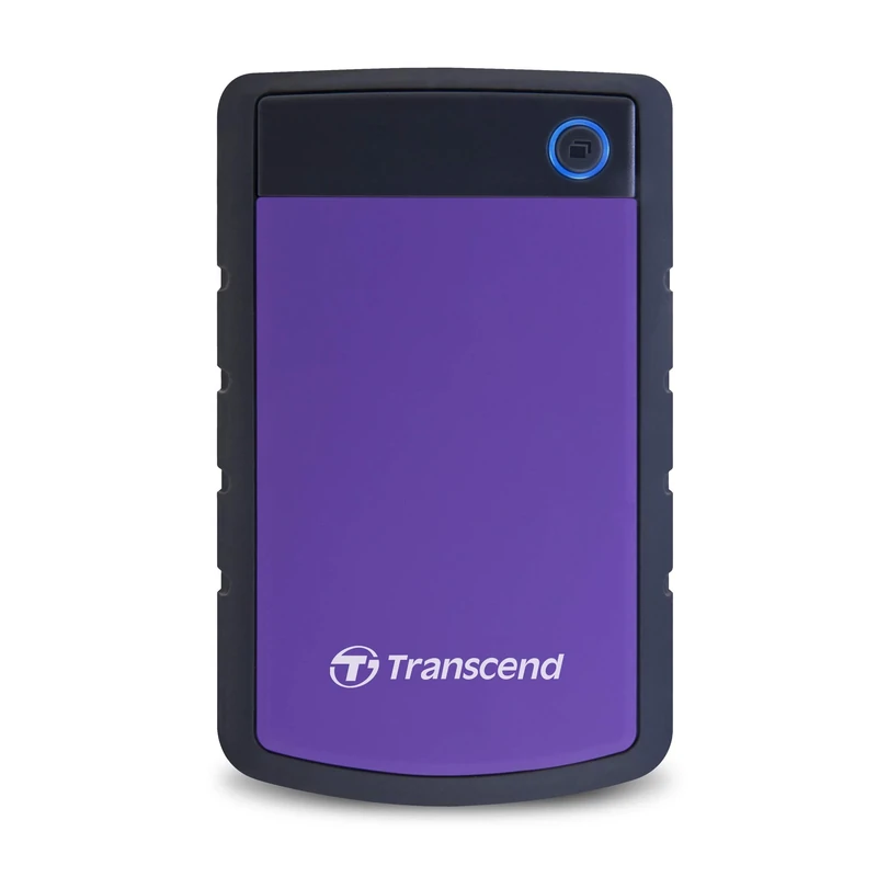 Transcend 1 TB Rugged Portable Hard Drive - Shock Resistant USB 3.1 Gen 1 StoreJet Purple - TS1TSJ25H3P