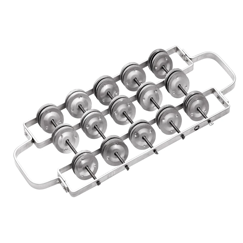 Meinl Percussion Aluminum Rocar Instrument - Medium-Large Samba Jingle Instrument - Aluminum, Silver (RC2-M)