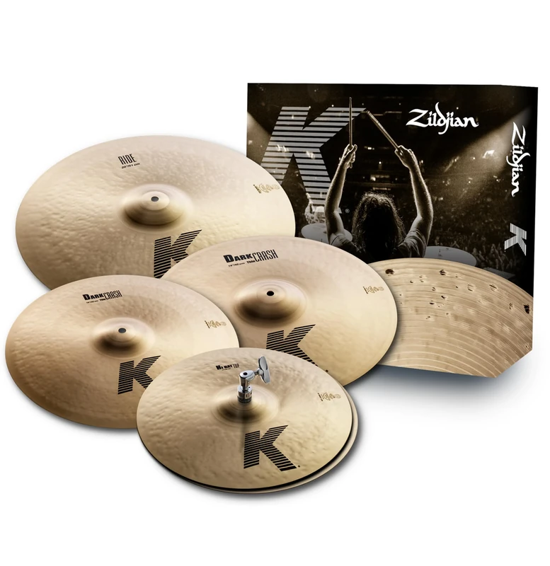 Zildjian K Zildjian Series Cymbal Box Set - 14 Inch Hi-Hats, 16 Inch/18 Inch Thin Crash, 20 Inch Ride