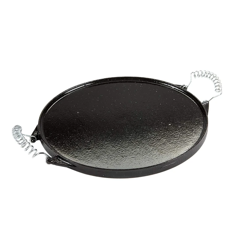 Guison DM722 _Round Enamelled Cast Iron Griddle, 52 cm, Black