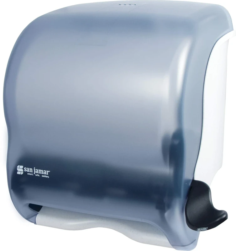 San Jamar T950 Classic Element Roll Towel Dispenser, Fits 8" Wide and 8" Diameter Roll, 12-1/2" Width x 12-3/4" Height x 8-1/2" Depth, Arctic Blue