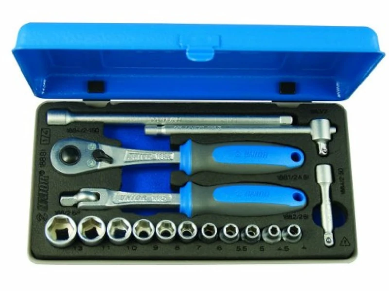Unior URT501 Socket Set - Silver/Blue