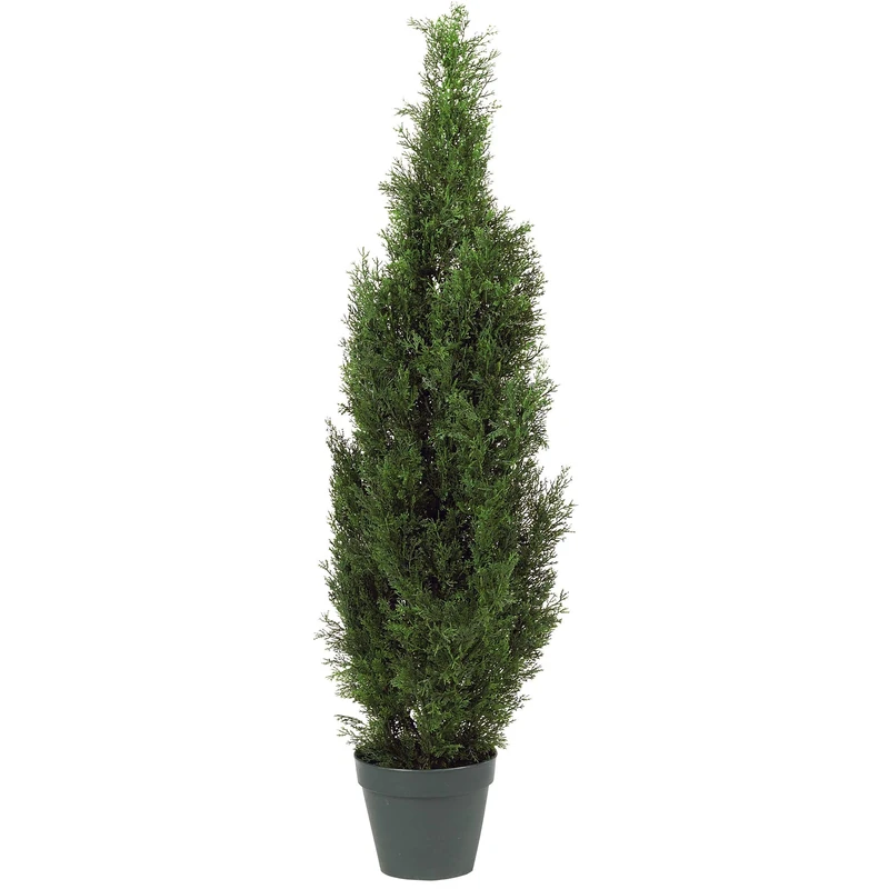 Nearly Natural Artificial Tree, Polyester, Cedar, 4'