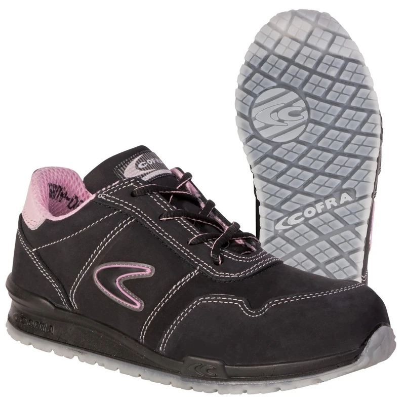 Cofra 78500-010.W39 S3 SRC Alice Safety Shoes, Brown, Size 39 - EN Safety Certified
