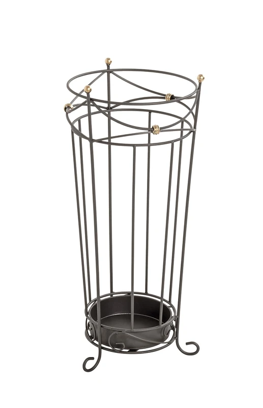 HAKU Möbel Umbrella Stand Anthracite, Metal - Size: H 55 cm X Ø 24 cm, Style: Traditional
