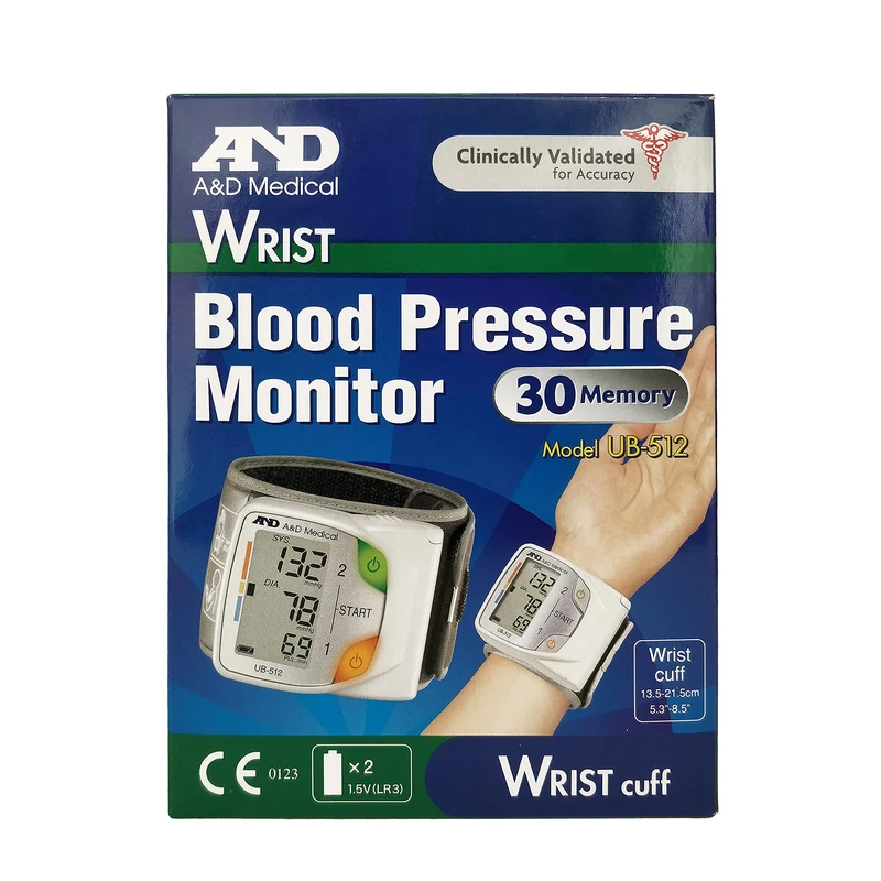 A&D Advanced Family Wrist Blood Pressure Monitor - Image 1