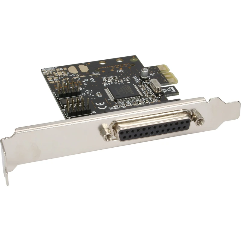 InLine 76624C Parallel Port Card (PCIe Host Interface, Internal, Mac, Compatible, EPP and ECP Support) - Image 1