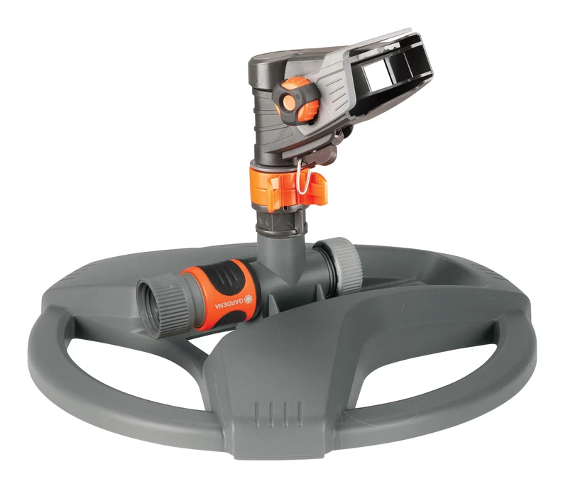 Gardena 38142 Classic Impulse Sprinkler on Weighted Sled Base, Grey