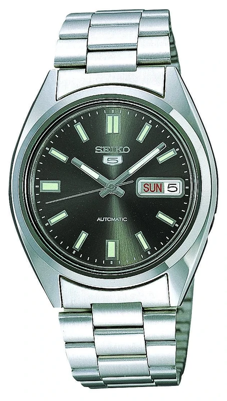 Seiko Automatic Watch SNXS79 - 37mm Black Dial, Day/Date, Steel