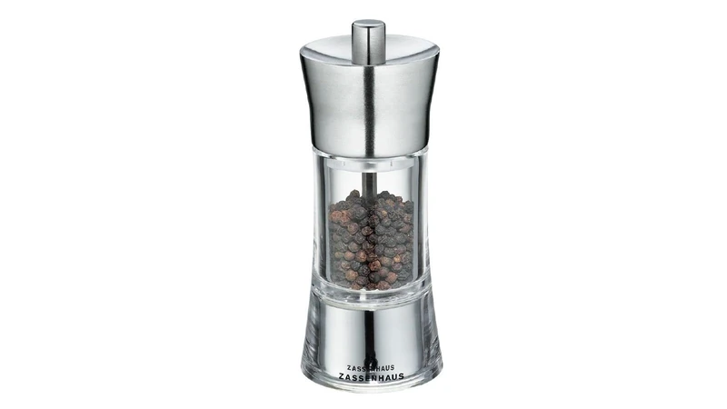 Zassenhaus Aachen Pepper Mill - Stainless Steel Top Grinder