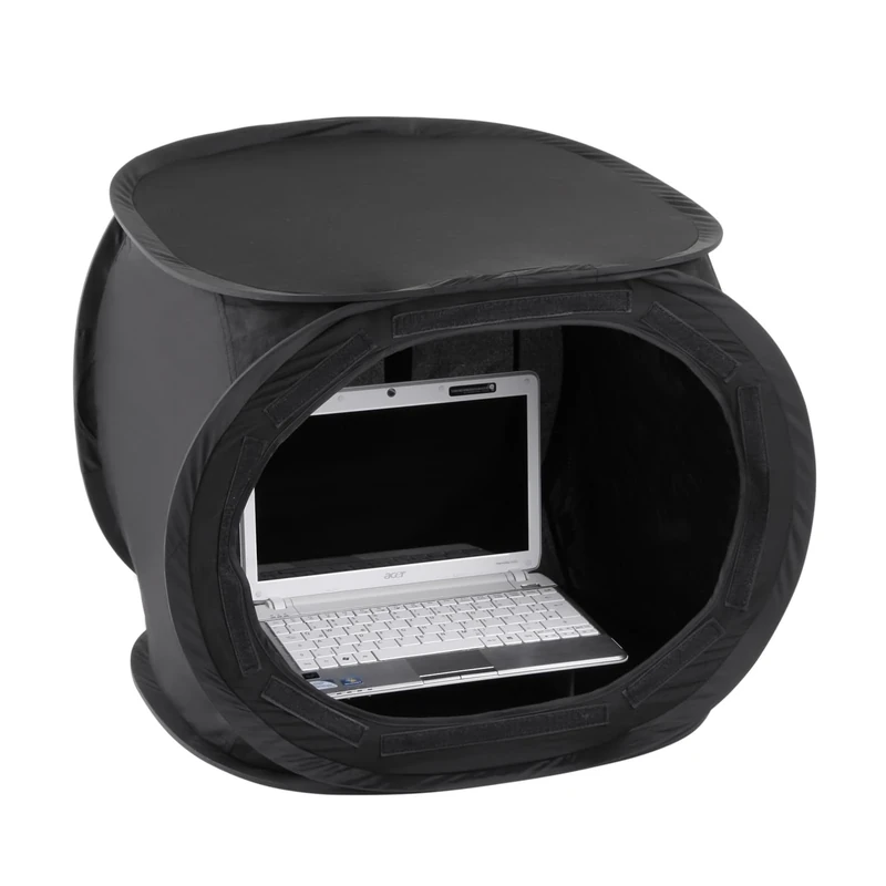 Pop-Up walimex laptop tent 50x50x50 cm super black - Image 1
