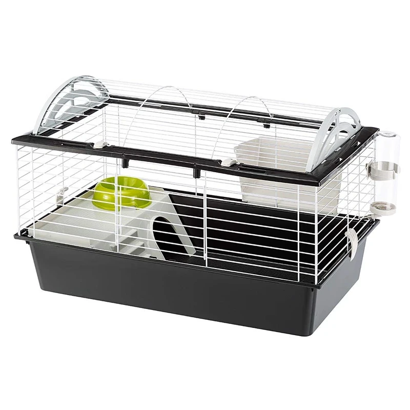 Ferplast Rodent Cage CASITA 80 for Guinea Pigs, Guinea Pigs, in Metal, Accessories included: Manger, Drinking bottle, Bowl, House. 78x48xh50cm