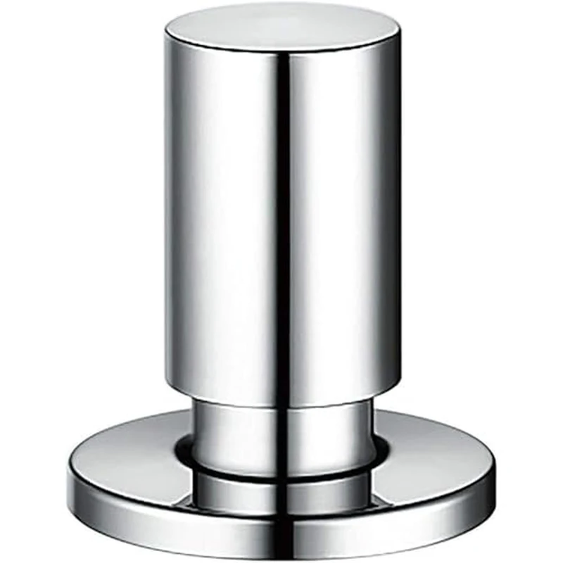 BLANCO Pull knob Round Brass Chrome high Gloss | Required Hole/Drilling Diameter: 14–35 mm | Can be Combined with All BLANCO Sinks and Waste Fittings