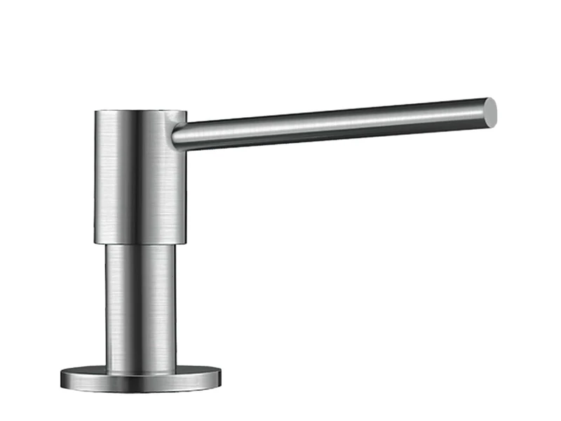 BLANCO PIONA detergent dispenser | solid brushed stainless steel | Suitable for all BLANCO -Kitchen faucets | Easy to fill from above | Sink | Soap dispenser | 35 mm hole required | 300 ml