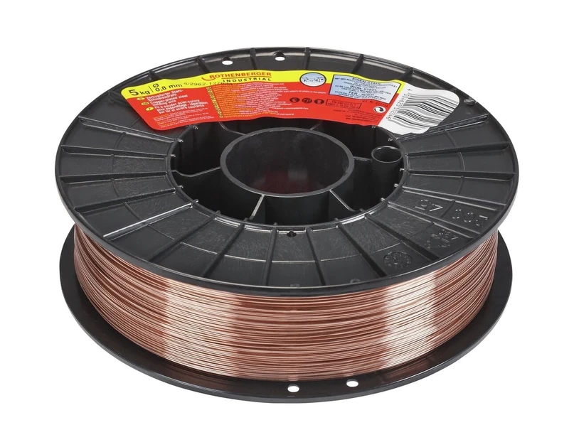 ROTHENBERGER Industrial Copper-Plated Steel Welding Wire,Ø 0.8 mm; 5kg Spool
