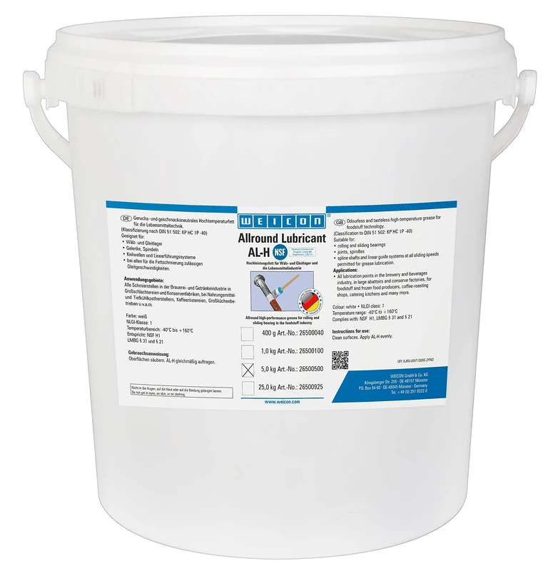 WEICON AL-H | 5 kg | High Performance Grease | High Temperature Grease with NSF Approval - Image 1