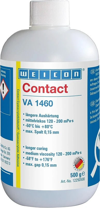 WEICON Contact VA 1460/500 g/Cyanoacrylate Adhesive/for Rubber, Paper & Plastic