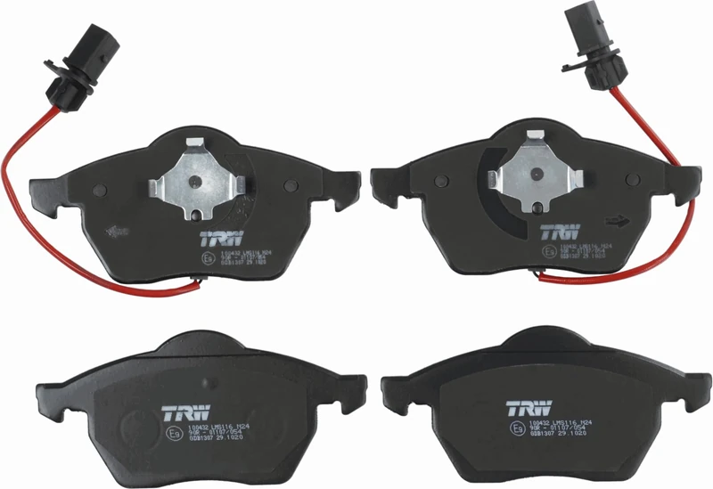 TRW GDB1307 Brake Pad Set of 4 Compatible for Volkswagen Passat B6 Variant (3C5) 2005-2011 Front Axle and Other Vehicles
