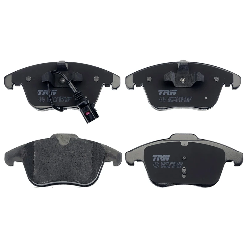 TRW GDB1762 Brake Pad Set of 4 for Volkswagen Tiguan (5N_) 2007-2018 Front Axle and other vehicles