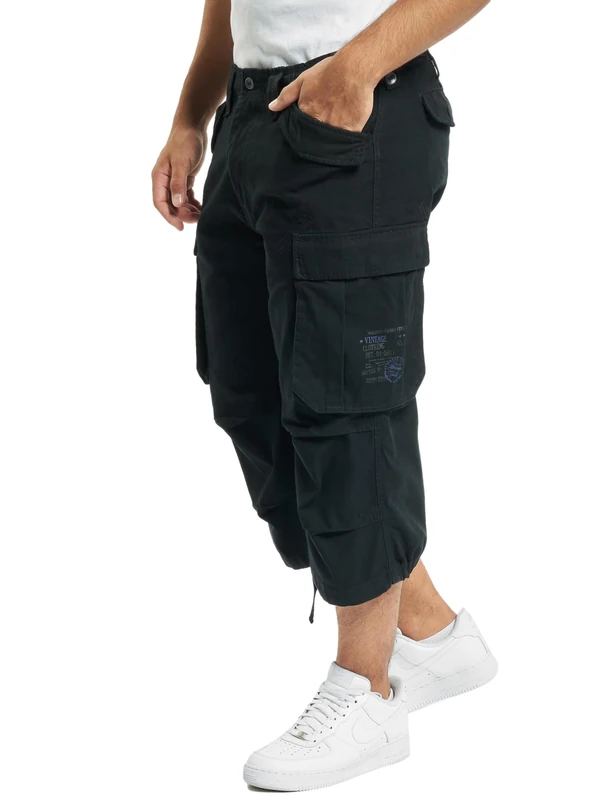 Brandit Industry Vintage 3/4 Shorts, color: black, size: XL