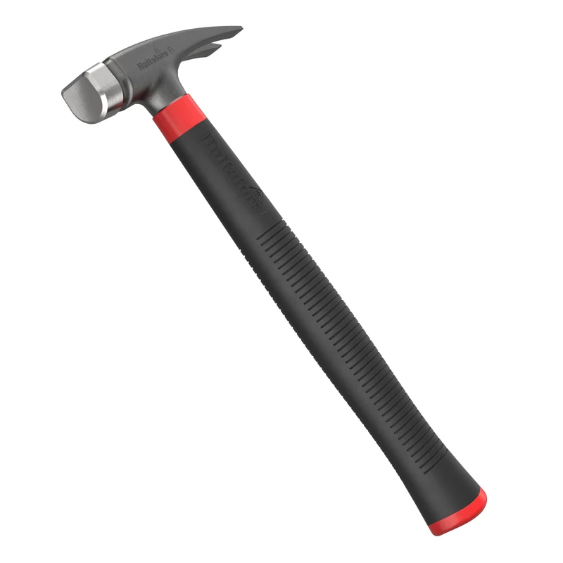 Electrician's Hammer 550g from Hultafors I Made in Sweden I Steel Claw Hammer Optimized for Removing Cable Clips & Nails I U-Shaped Striking Surface for Working on Walls, Corners & Ceilings I 820040