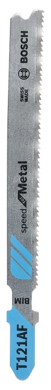 Bosch Professional 25x Jigsaw Blade T 121 AF Speed for Metal (for Steel sheets, Accessories Jigsaw)