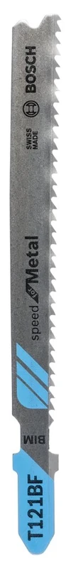 Bosch Professional 25x Jigsaw Blade T 121 BF Speed for Metal (for Steel sheets, Accessories Jigsaw)