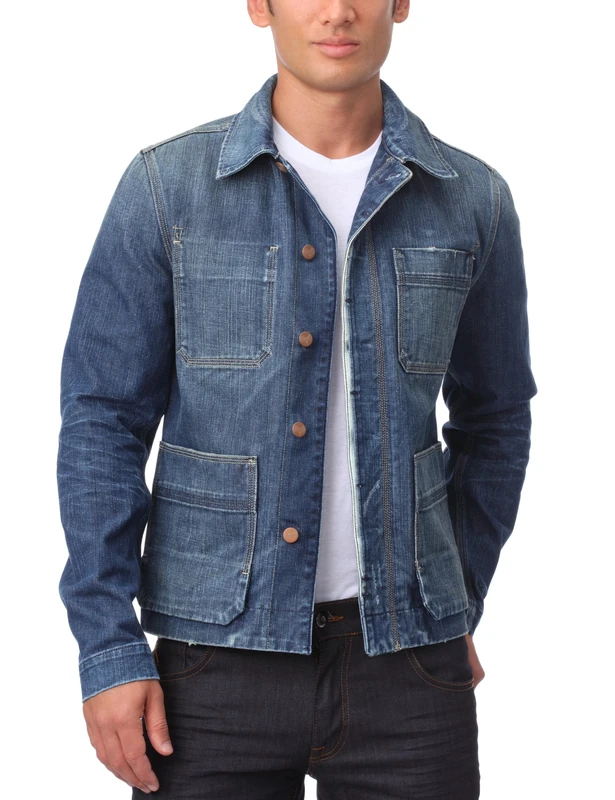 Wrangler Image Denim Jacket Men's Jacket - Blue - Medium