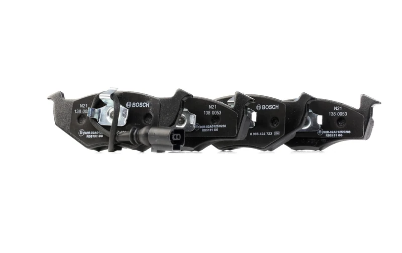 Bosch BP434 - Brake Pads Car Front Axle - Bosch Quality - Reduced Noise and Dust - ECE-R90 Certified - Copper-Free - 1 Set of 4 Pads