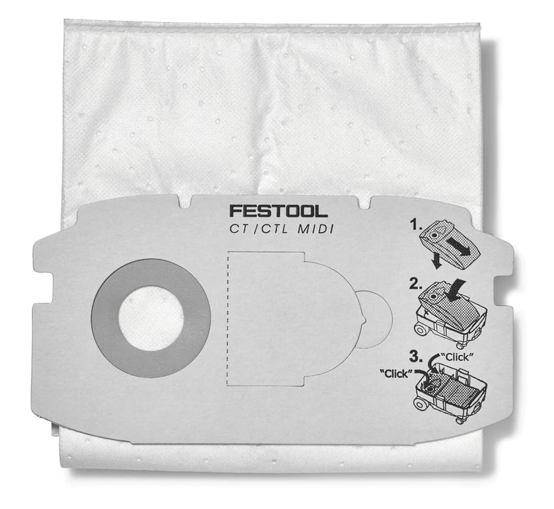 Festool 498411 SC FIS-CT MIDI/5 Selfclean Filter Bag, 2.75 in*11.75 in*2.75 in