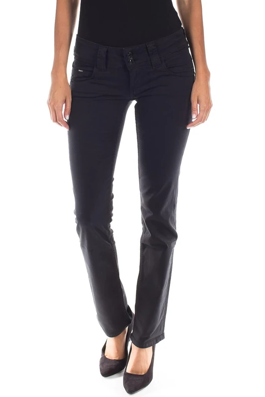Pepe Jeans Women's Venus Straight Jeans, Black (Black), 27W / 32L