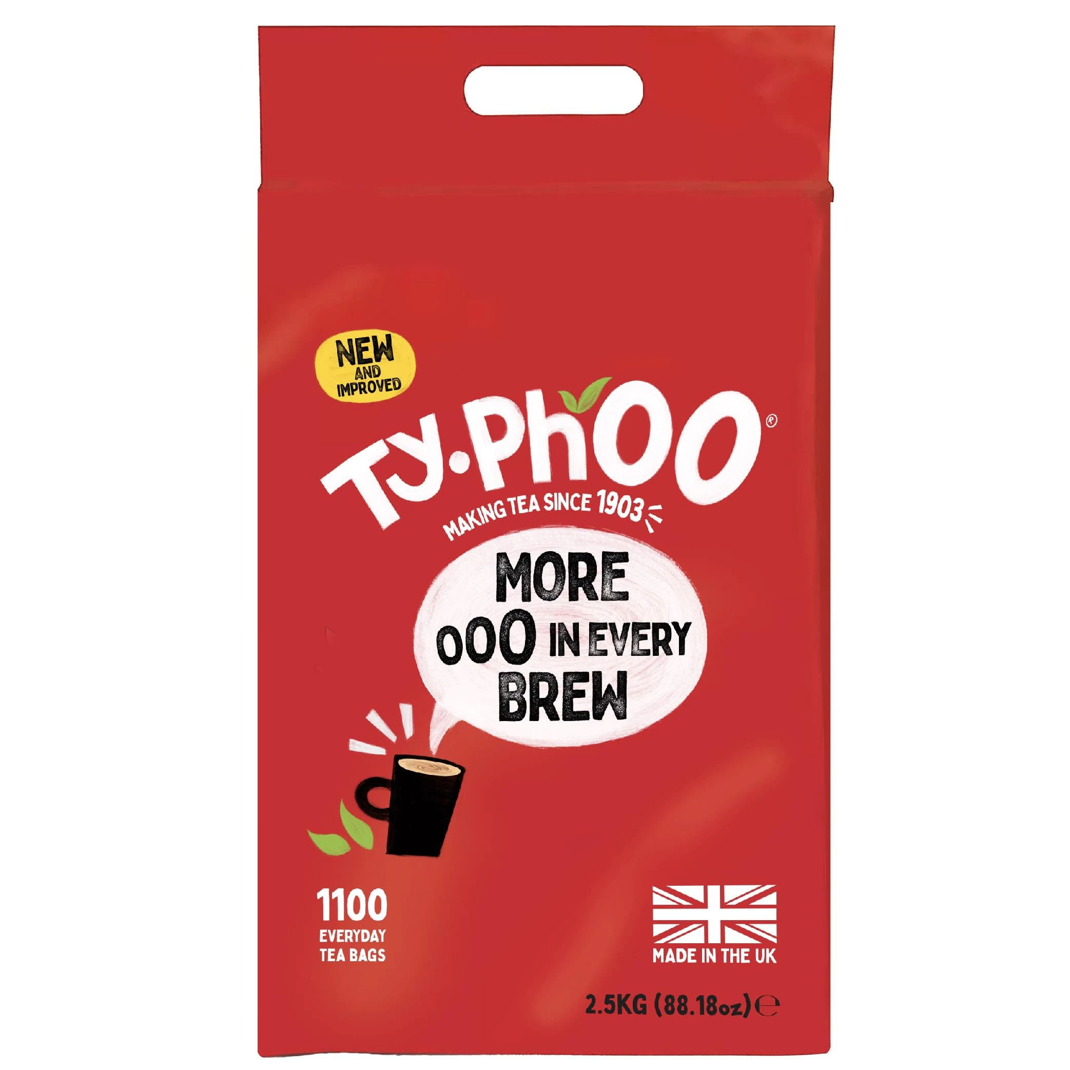 Typhoo Tea Bags, 1 Pack of 1,100
