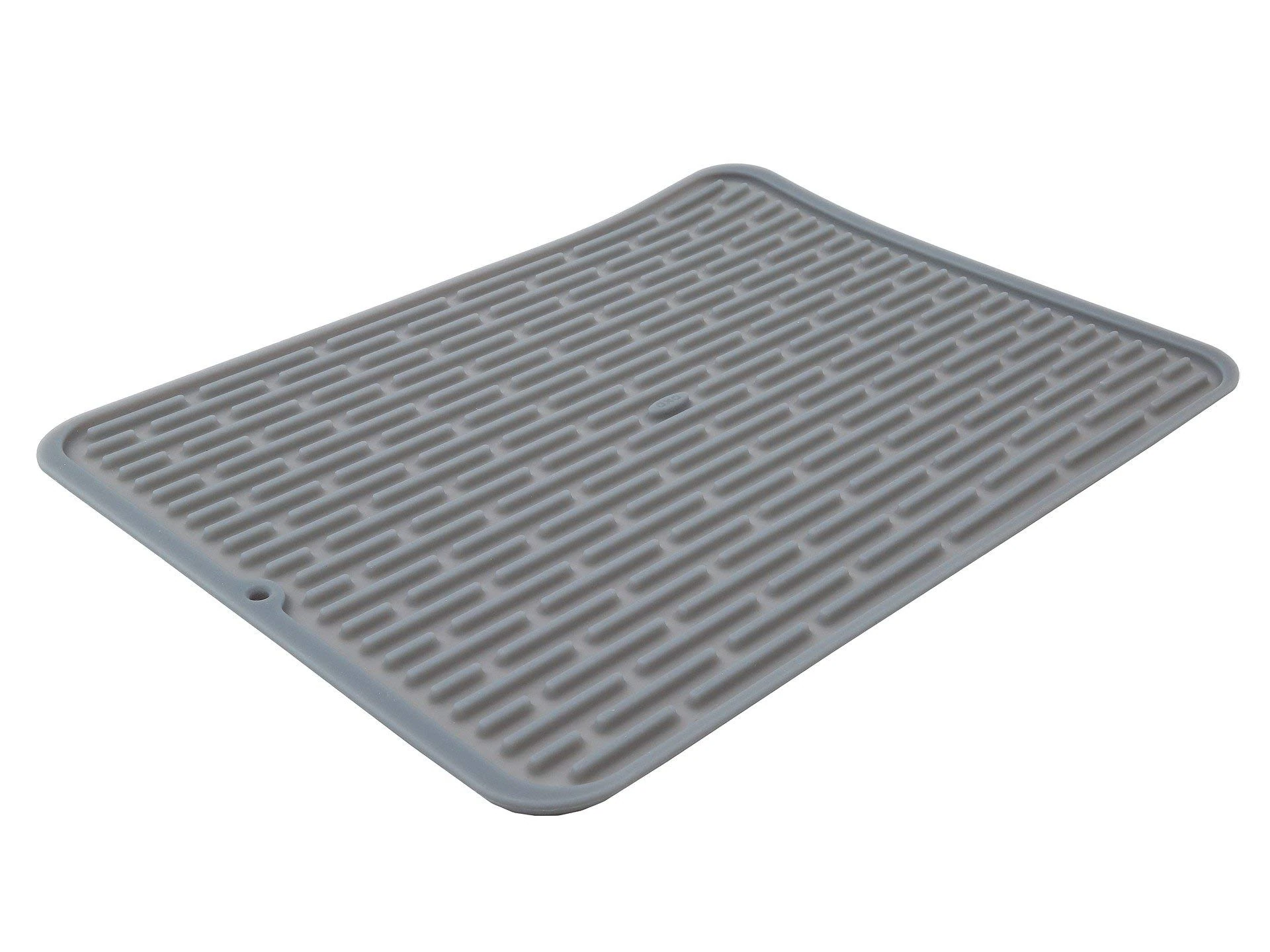 OXO Silicone Drain Mat, Stainless-Steel, Grey, 32_x_42_cm