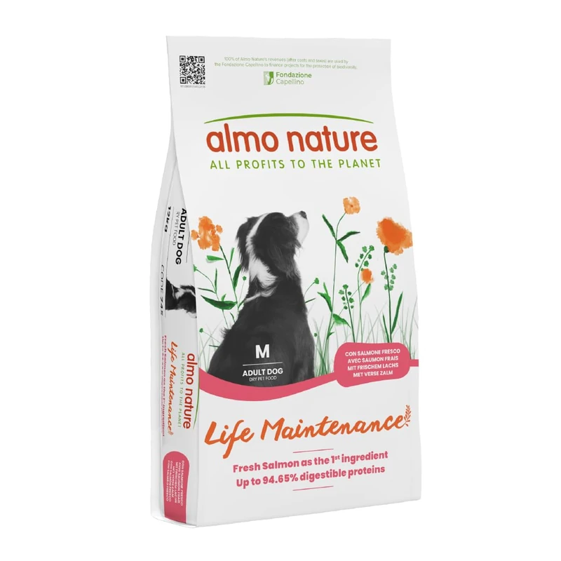 Almo Nature Life Maintenance Dry Dog Food Salmon 12 kg