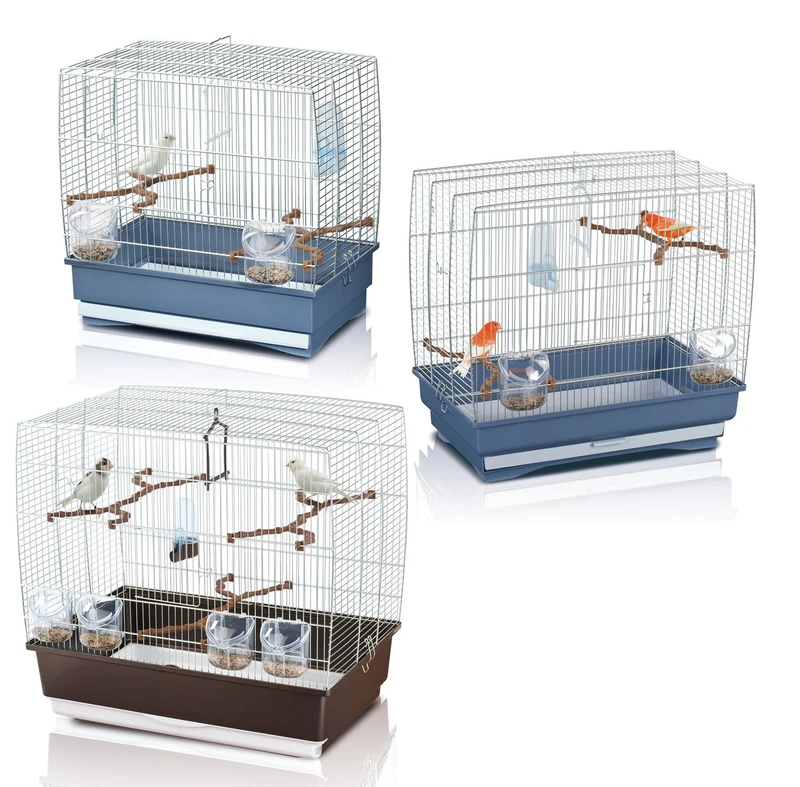 Imac 5-10205 Bird Cage Set Irene, Chrome and Brown