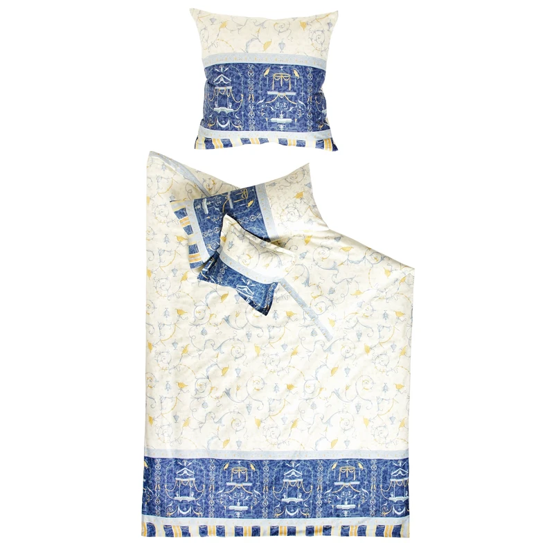 Bassetti Satin OPLONTIS V9 155 x 220 cm bed linen, blue, 220 x 155 x 0.5 cm