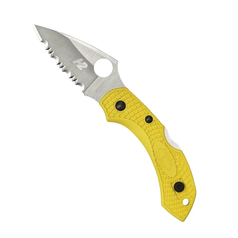 Spyderco Dragonfly 2 Salt Lightweight Rustproof Spyder Edge Knife - Yellow