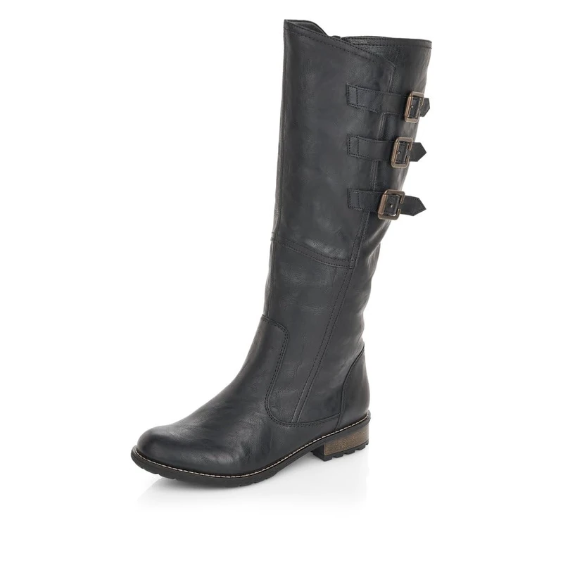 Remonte R3370, Women’s High Boots, Black (Asphalt 01), 4 UK (37 EU)