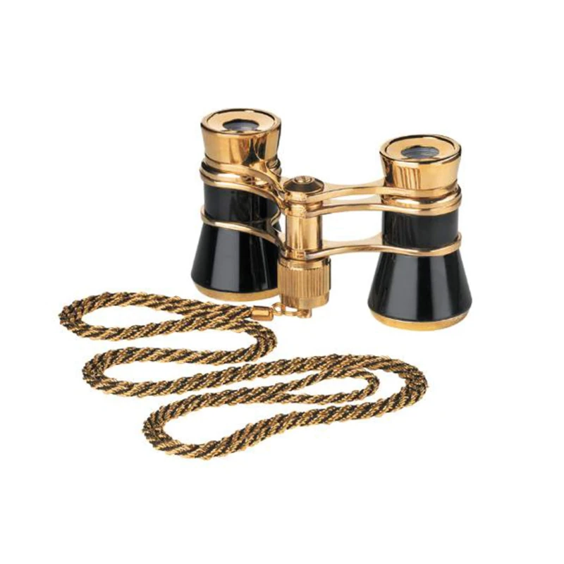 Eschenbach glamour black 3x25 opera binoculars for adults with chain - Image 1