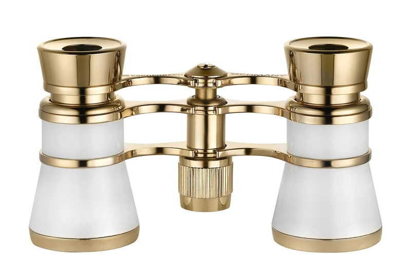 Eschenbach glamour white 3x25 opera binoculars for adults