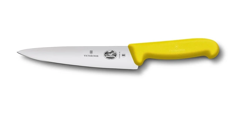 Victorinox Fibrox Carving Knife Cutlery Yellow Yellow Size:Standard